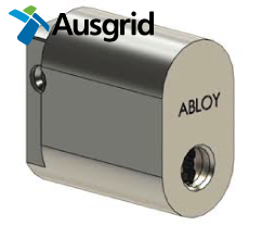 Abloy Protec Utility Oval Cylinder + 2 Keys - Ausgrid Only – (504N)